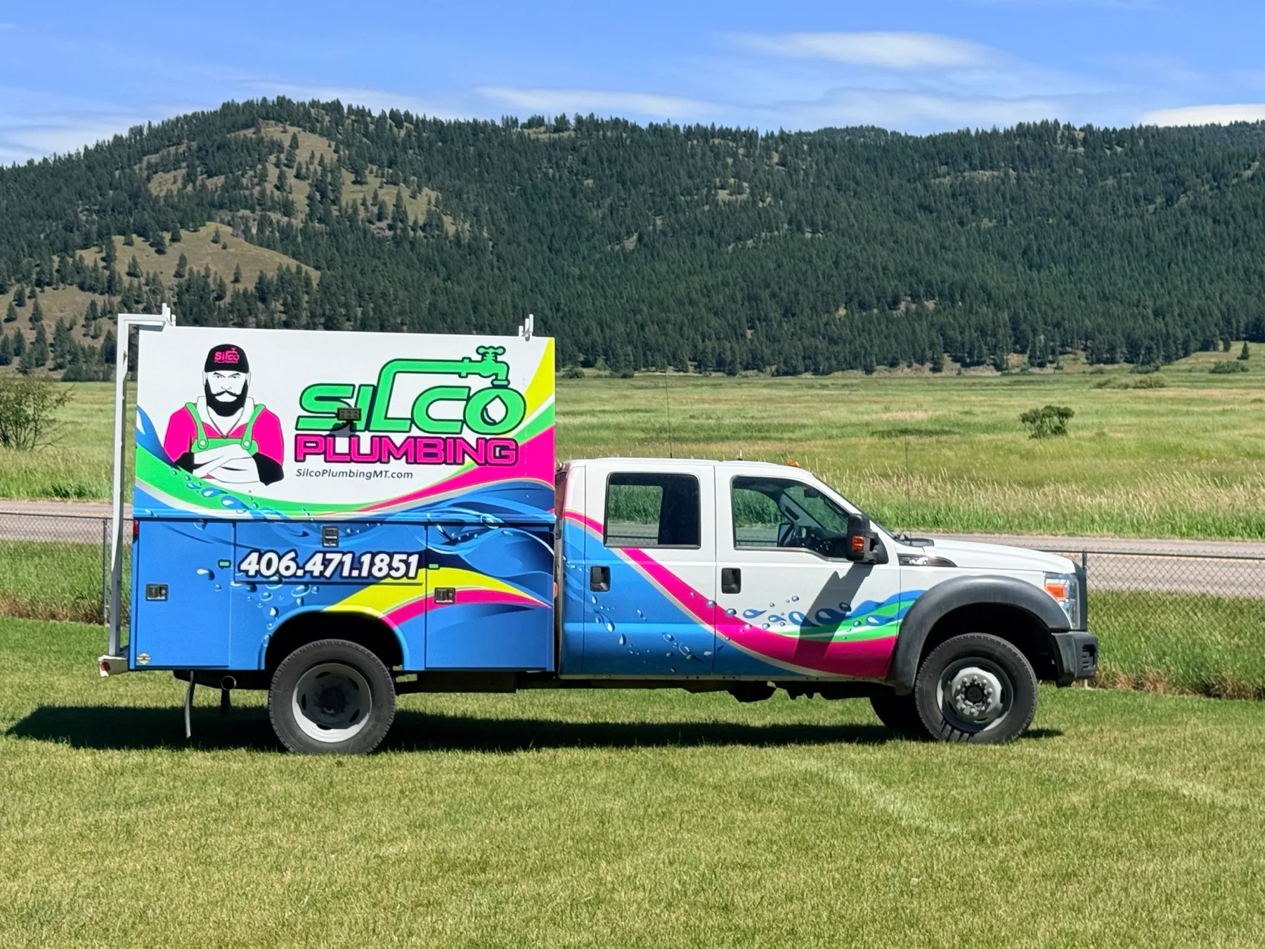 The Silco Plumbing trucks